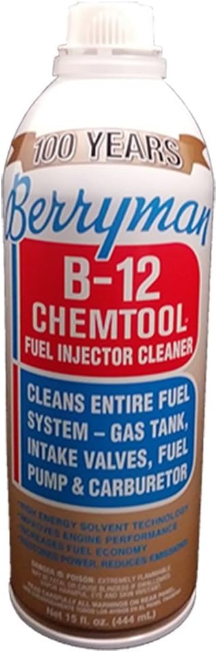 Berryman Products 0116 B-12 Chemtool Carburetor, Fuel System and Injector Cleaner, 15 Ounce, (Single Unit)