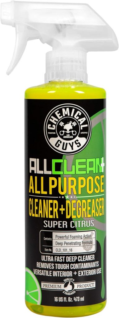 Chemical Guys CLD_101_16 All Clean+ Citrus Based All Purpose Super Cleaner, Safe for Cars, Trucks, SUVs, Motorcycles, RVs More, 16 fl oz, Citrus Scent