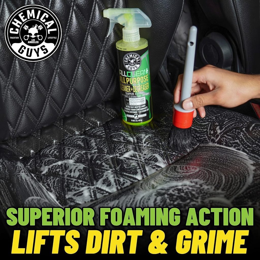 Chemical Guys CLD_101_16 All Clean+ Citrus Based All Purpose Super Cleaner, Safe for Cars, Trucks, SUVs, Motorcycles, RVs More, 16 fl oz, Citrus Scent