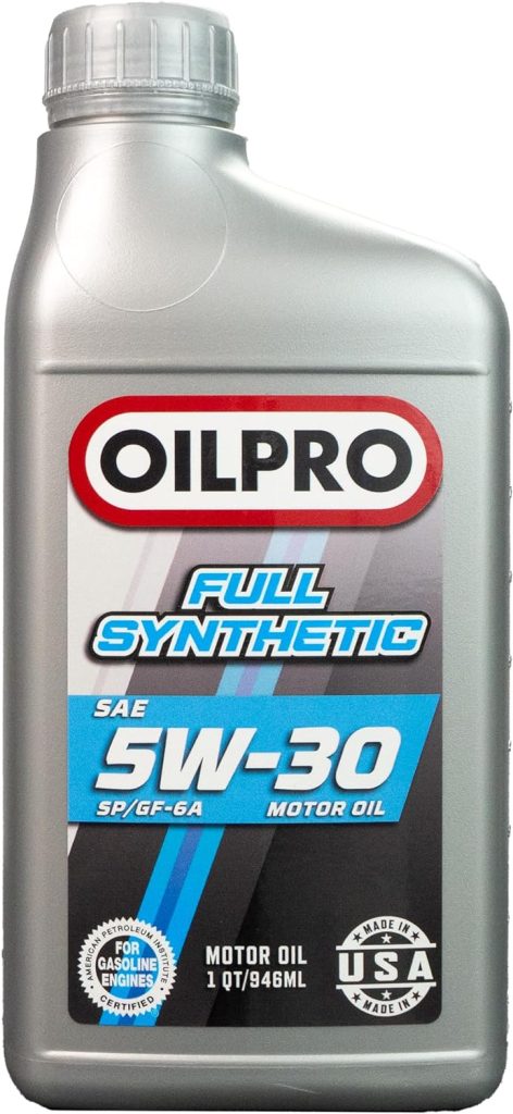 OILPRO Full Synthetic 5W30 Passenger Car Motor Oil - 6/1 Quart Case | Advanced Formula for Peak Engine Performance and Protection | Superior Efficiency and Durability for Your Vehicle