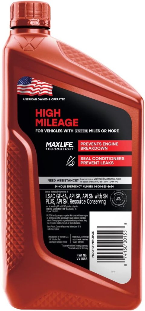 valvoline high mileage 5w 30 synthetic blend motor oil review