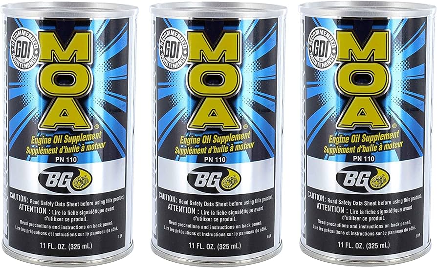 BG MOA Motor Oil Additive 11oz (3 Pack)