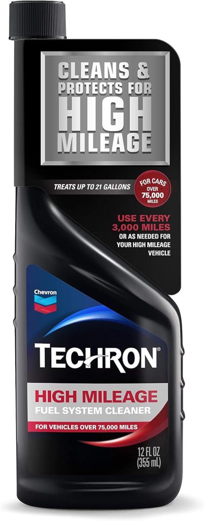 Chevron Techron High Mileage Fuel System Cleaner, 12 oz, Pack of 1