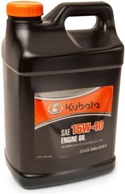 kubota 15w 40 engine oil for kubota tractors mowers and machinery 25 gallon