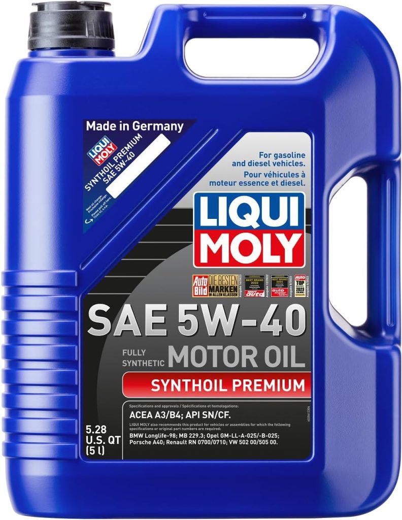 Liqui Moly (2040-12PK) Premium 5W-40 Synthetic Motor Oil - 1 Liter, (Pack of 12)
