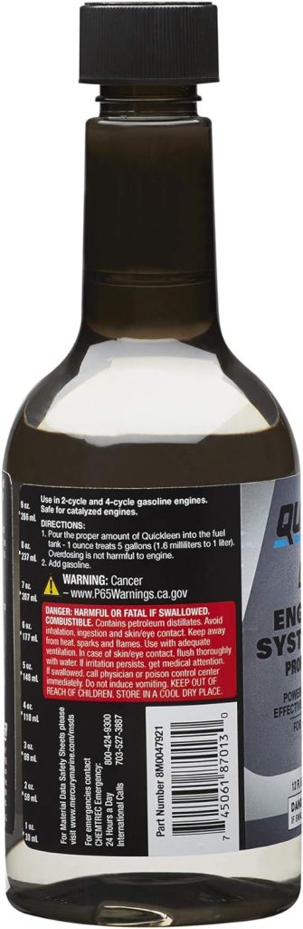 quicksilver quickleen engine and fuel system cleaner 1