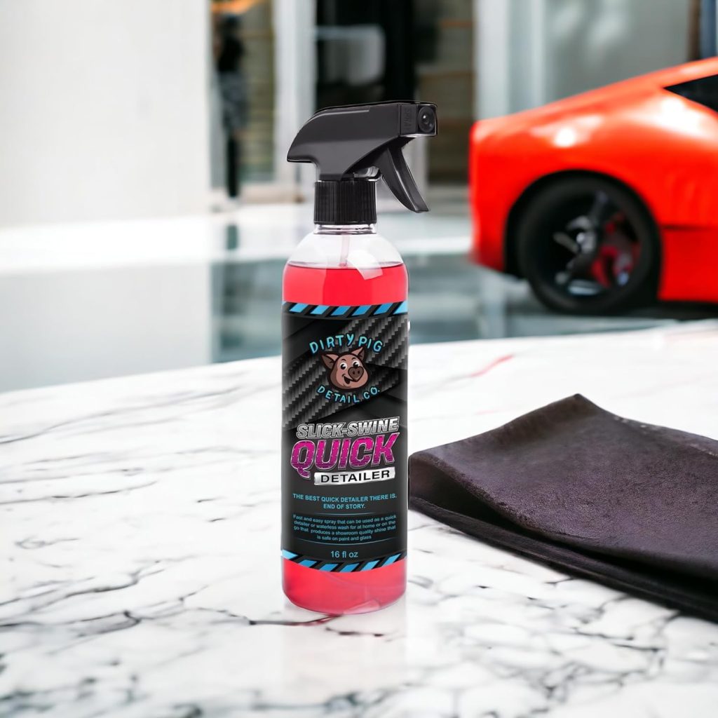 slick swine quick detailer 16oz ultimate quick detailer waterless wash spray for best shine for car truck motorcycle det 1