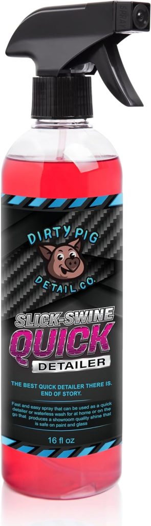 Slick Swine Quick Detailer - 16oz Ultimate Quick Detailer Waterless Wash Spray for Best Shine for Car, Truck, Motorcycle Detailing
