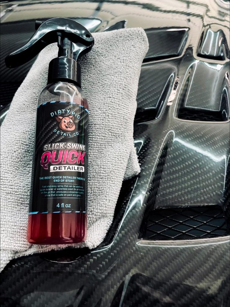 Slick Swine Quick Detailer - 16oz Ultimate Quick Detailer Waterless Wash Spray for Best Shine for Car, Truck, Motorcycle Detailing