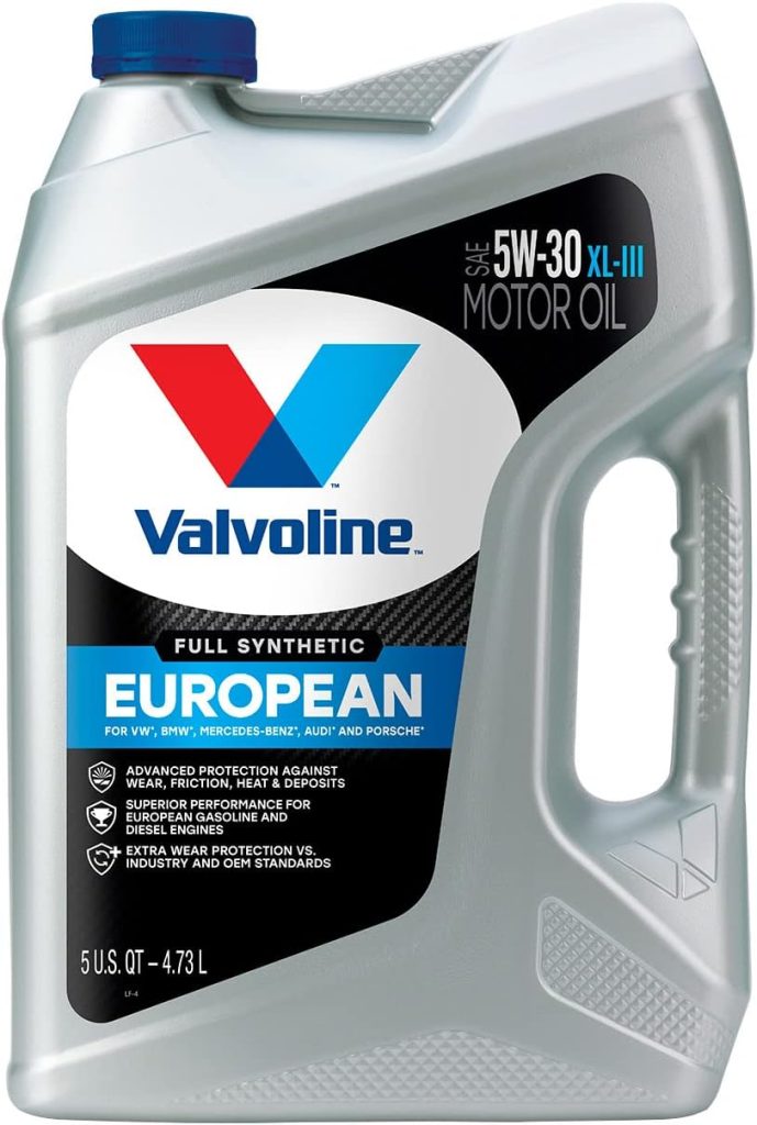 valvoline european vehicle full synthetic xl iii sae 5w 30 motor oil 5 qt